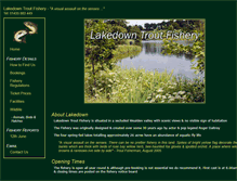 Tablet Screenshot of lakedowntroutfishery.co.uk